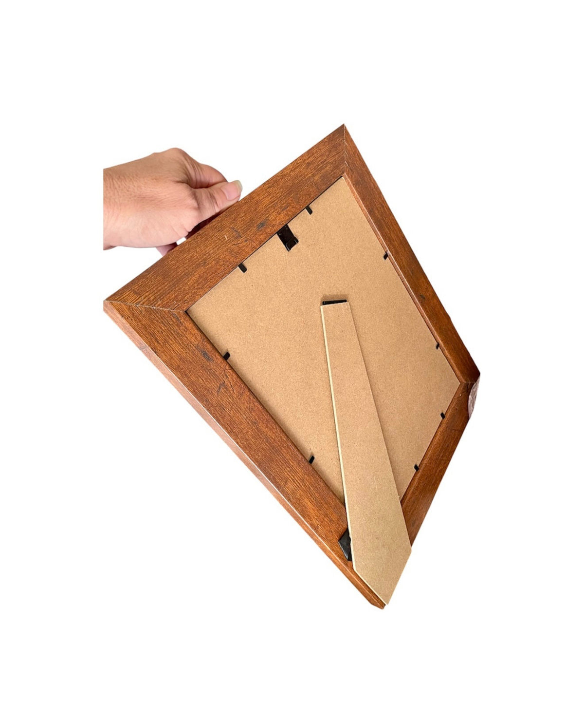 A8926B - Real Cowhide Love Hearts Picture Frame