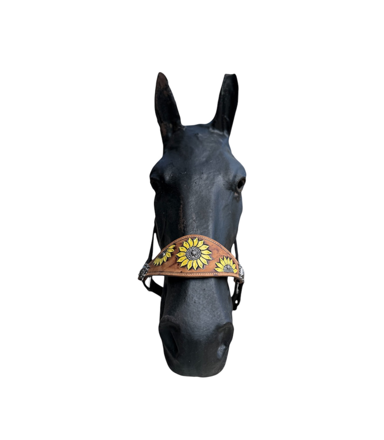096 - Sunflower Leather Bronc Halter