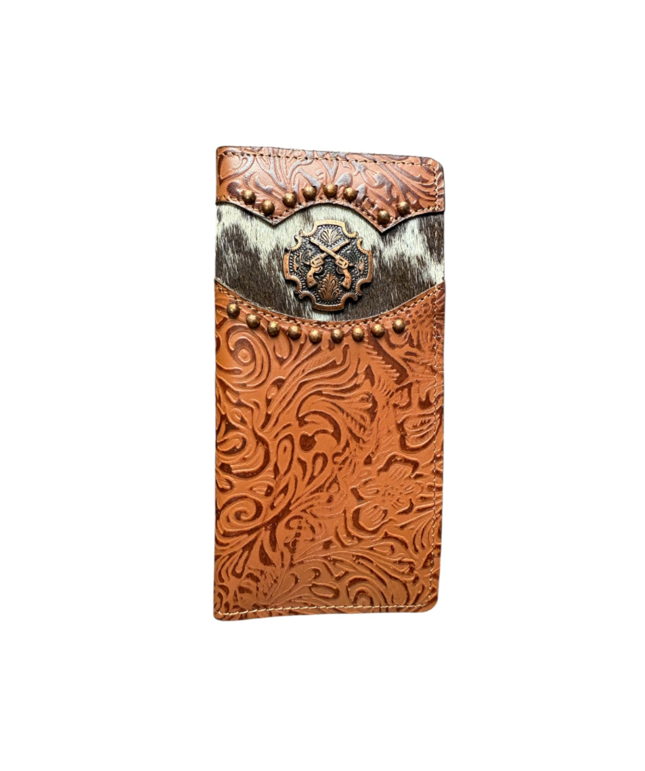 78167A - Hair on Cowhide Bi-fold Wallet