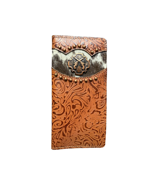 78167A - Hair on Cowhide Bi-fold Wallet