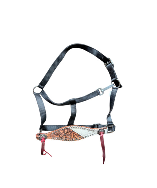 722809  -   Cowpuncher Black Nylon Thin Bronc Halter