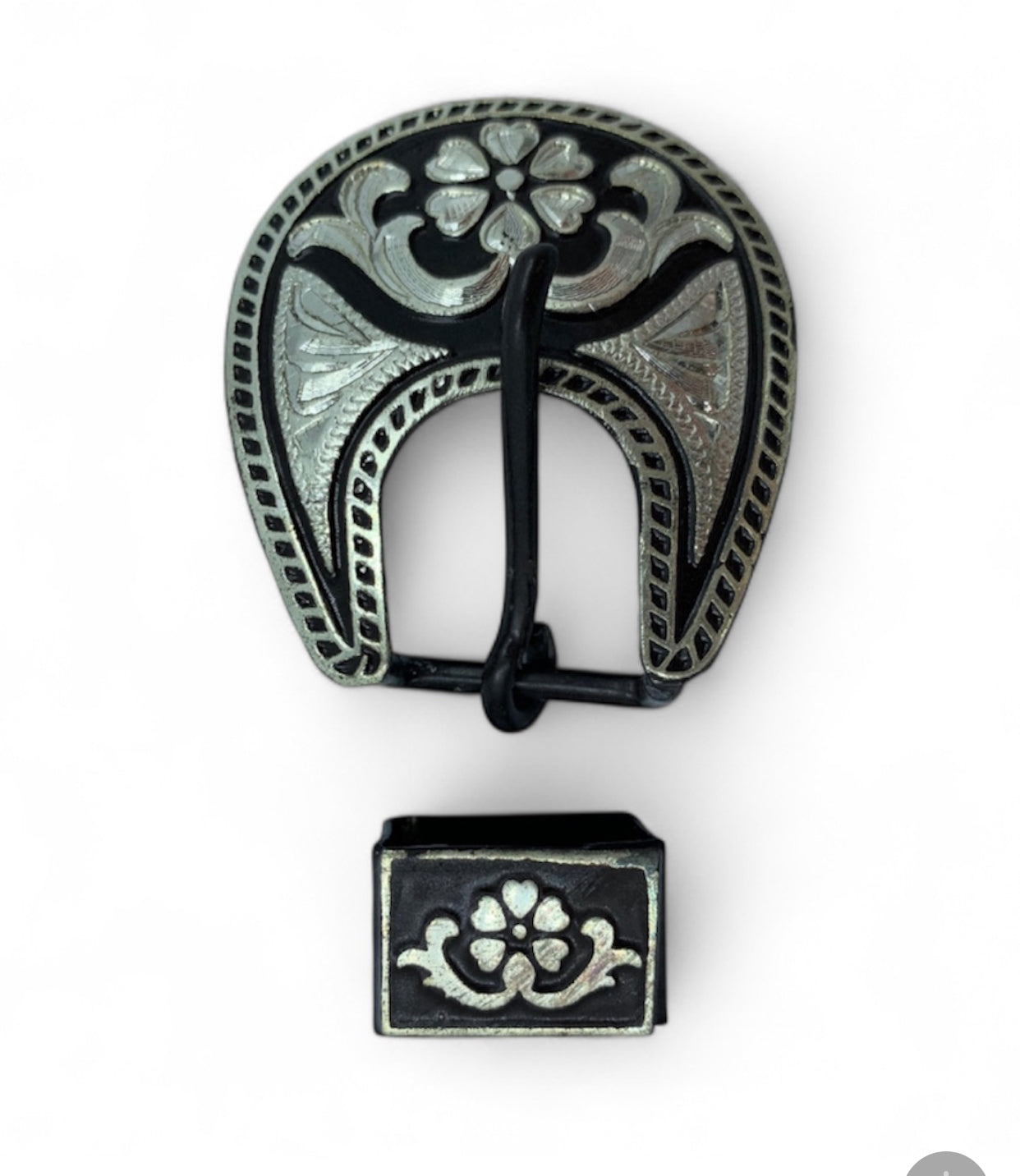 A7242 - Floral Buckle & Keeper