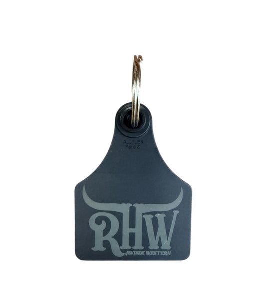 P4241 - RHW Genuine Cattle Ear Tag Keychain