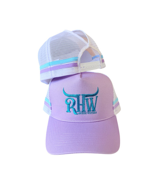 P4250 - RHW Lilac P/Tail Western Trucker Cap