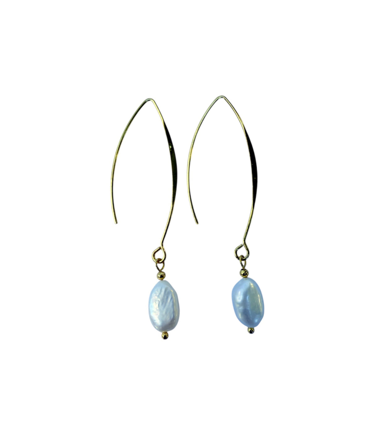 J7064 - Real Pearl Hook Dangle Earring - Rawhide Western Wear 