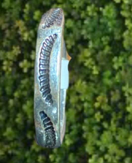J6712 - Western Silver Feather Ring