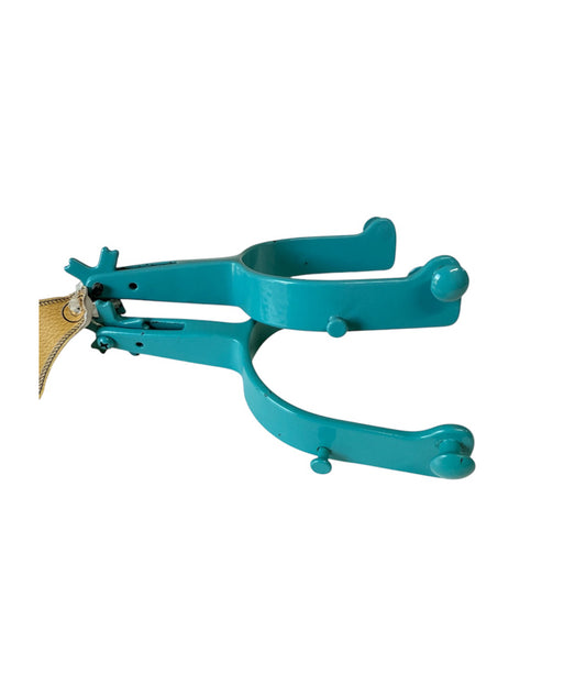 088030T - Turq Junior Bull Rider Spur (chipped) - Rawhide Western Wear 