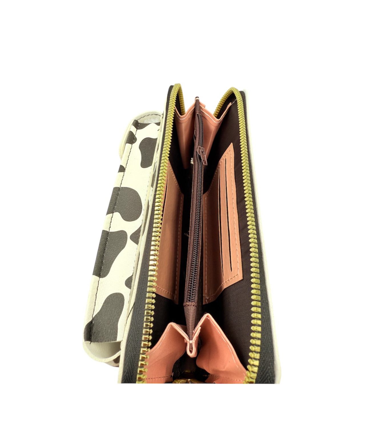 A8925A - Cow Print Crossbody Phone Purse