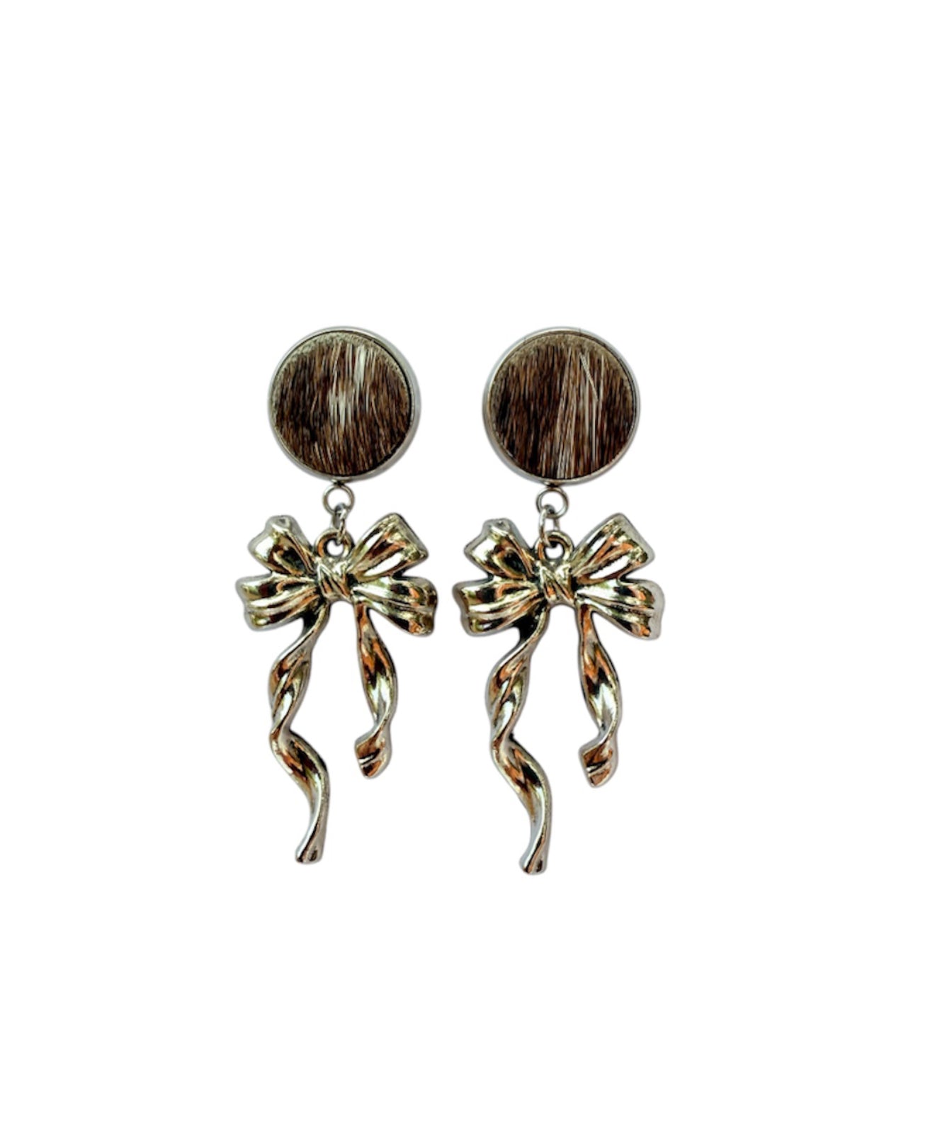 J6668C - 100% Hair on Hide Earrings