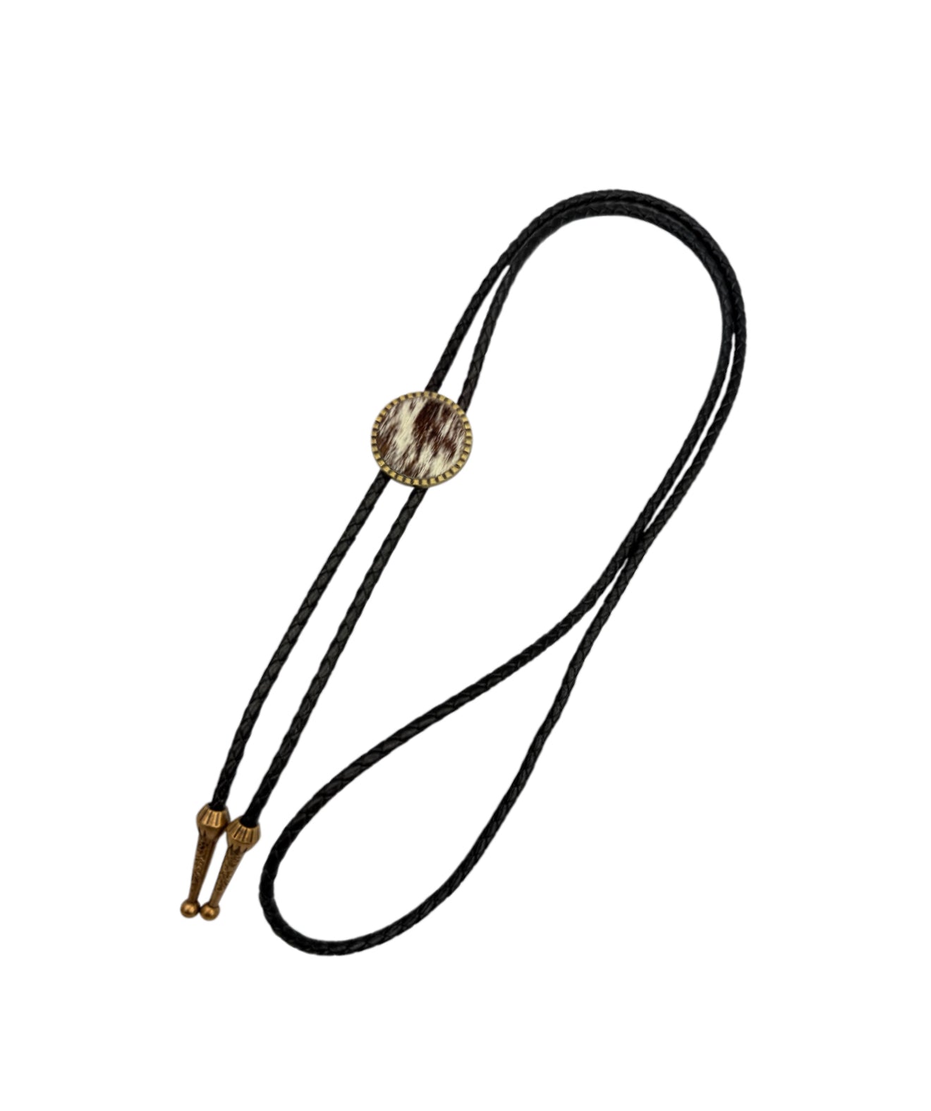 J7126 - Real Leather & Cowhide Adult Bolo Tie