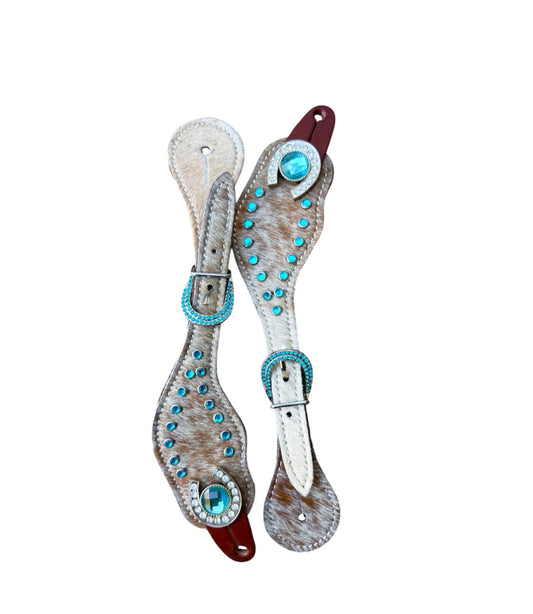 247B - Ladies Glittering Grit Spur Straps