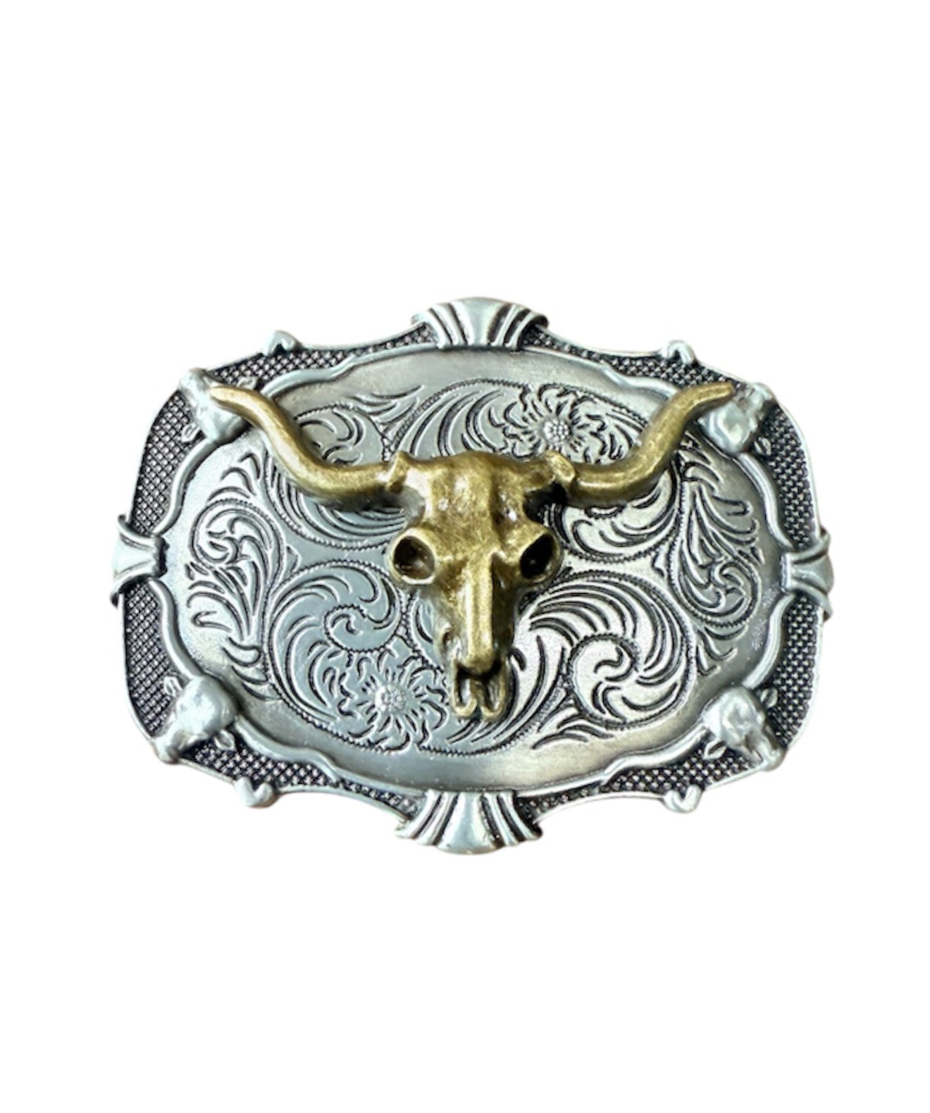 A8252 - Antique Silver Belt Buckle - Rawhide Western Wear 