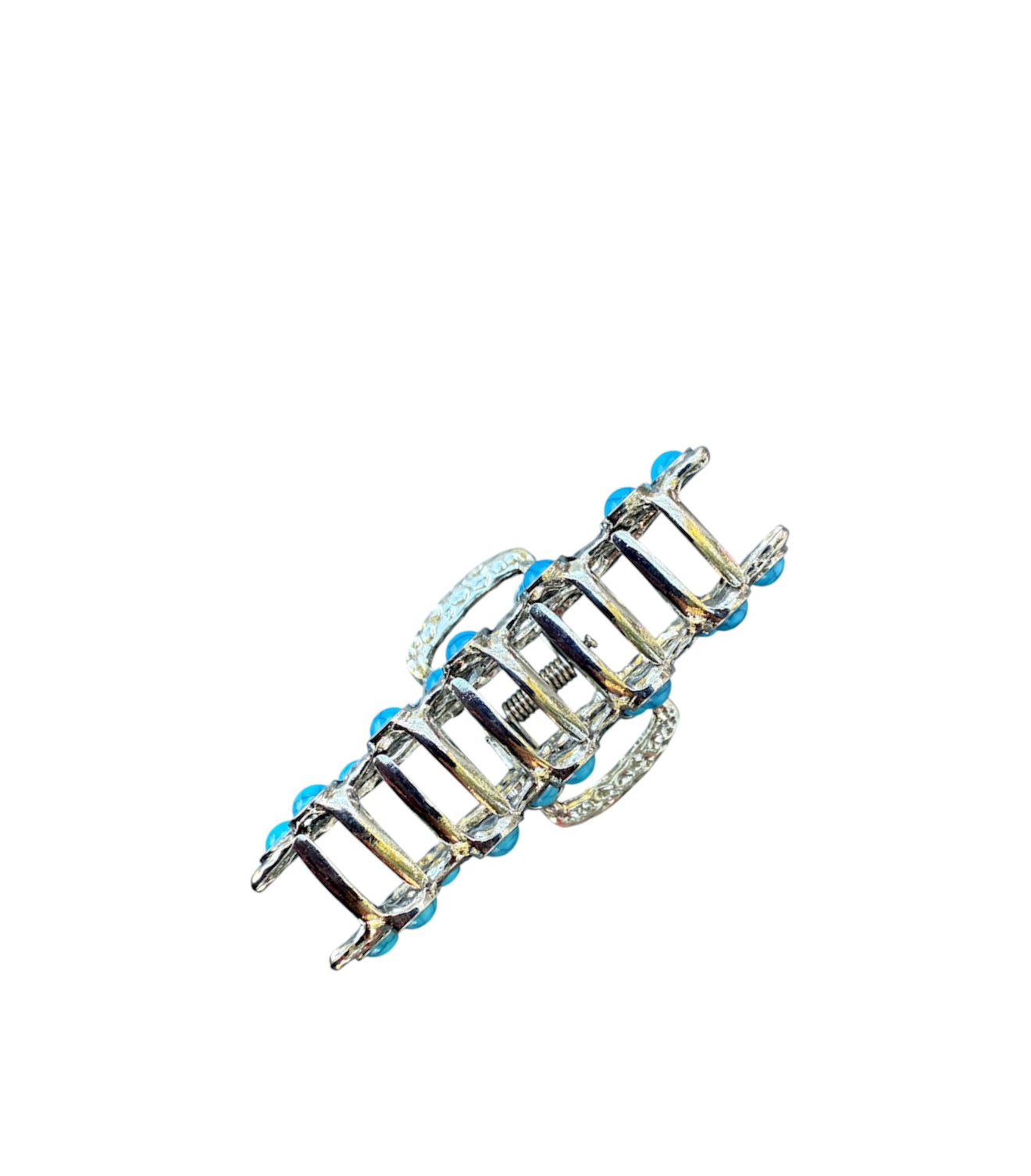 J6935 - Turquoise Bead Hair Claw Clip