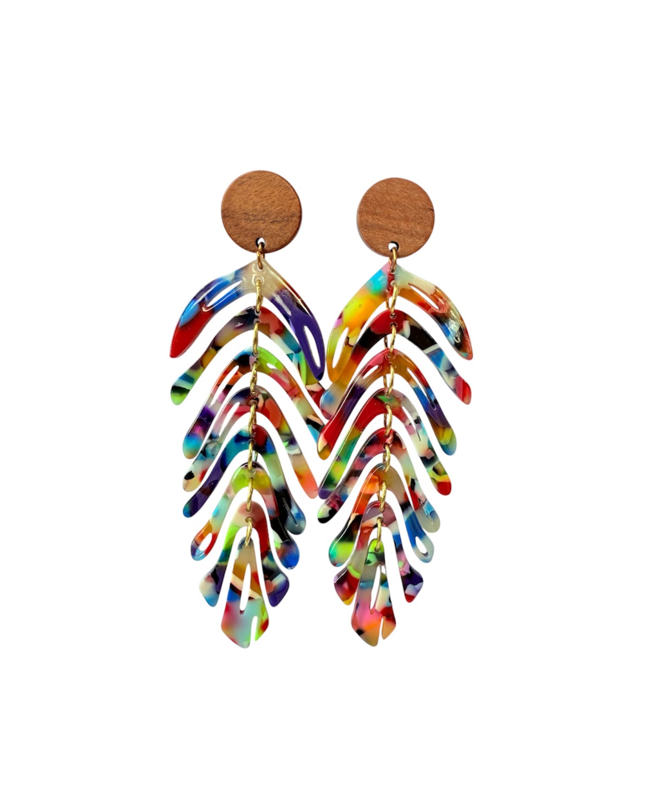 J7011 - Leaf Look Dangle Earrings - Rawhide Western Wear 