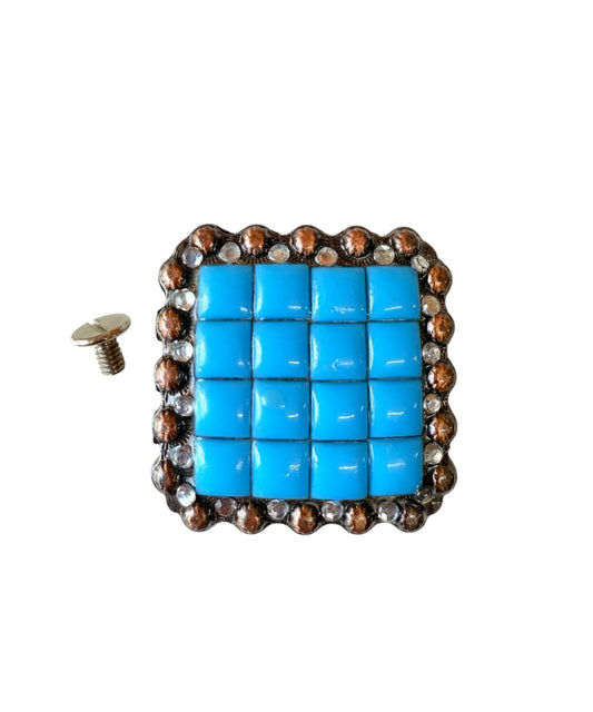 A7631 - Square with Blue Stone - Rawhide Western Wear 