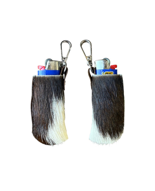 A8900A -  Real Cowhide Lighter Holder w Clip - Rawhide Western Wear 