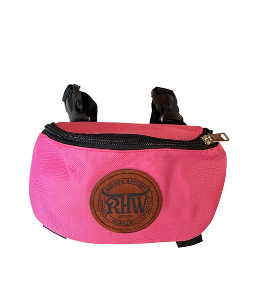T5528P - Pink Nylon Saddle Pouch