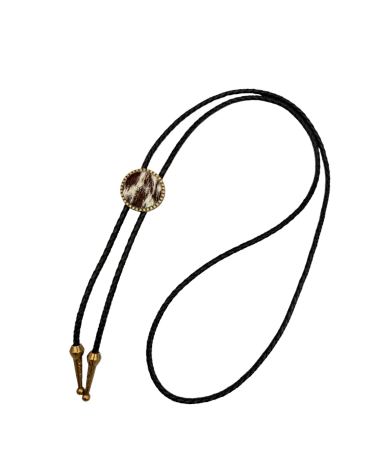 J7125 - Real Leather & Cowhide Adult Bolo Tie