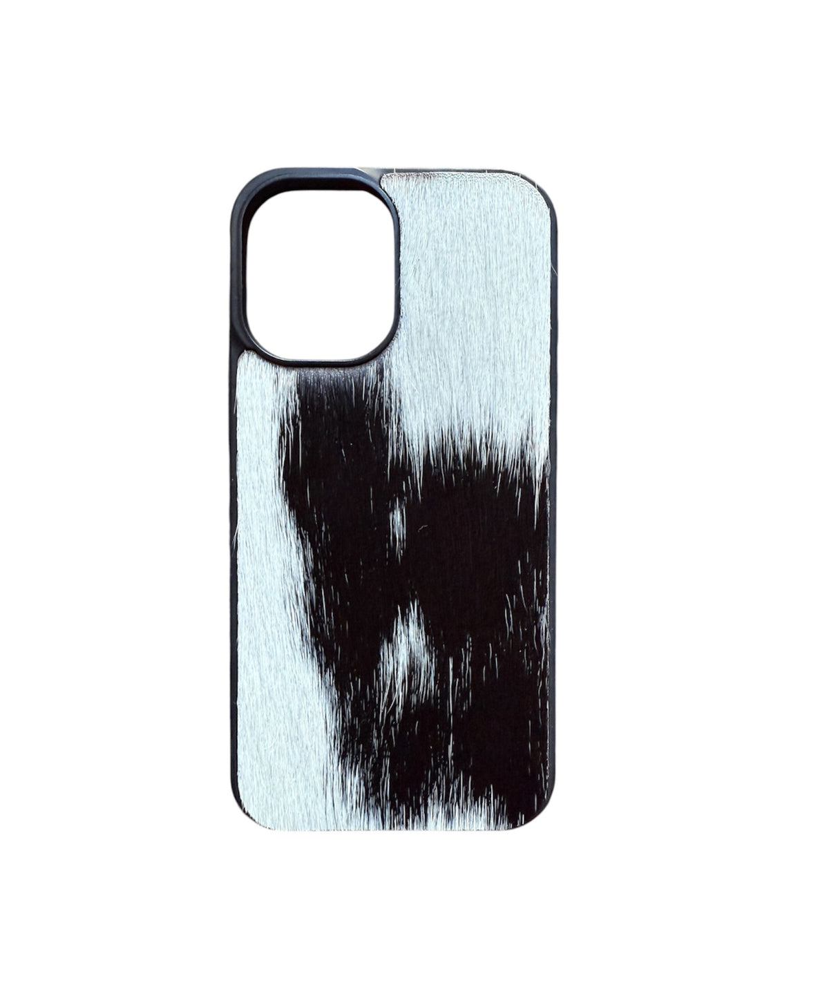 A8799 - IPhone 16 Hair on Hide Leather w Rubber Case - Rawhide Western Wear 