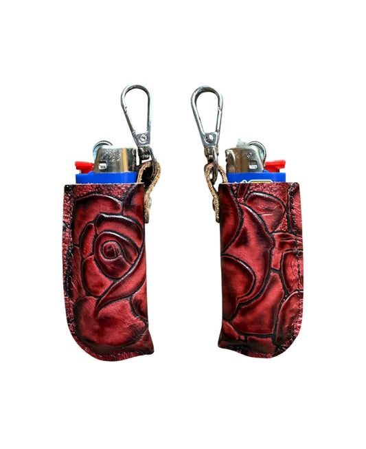 A8894 -  Leather Lighter Holder w Clip - Rawhide Western Wear 