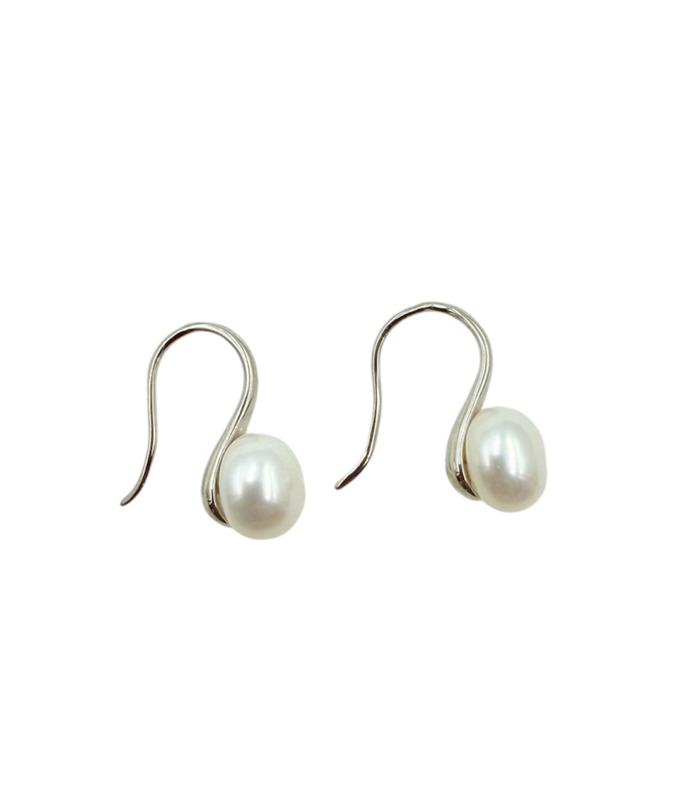 J7118 - Real Pearl White Baroque Dangle Earrings - Rawhide Western Wear 