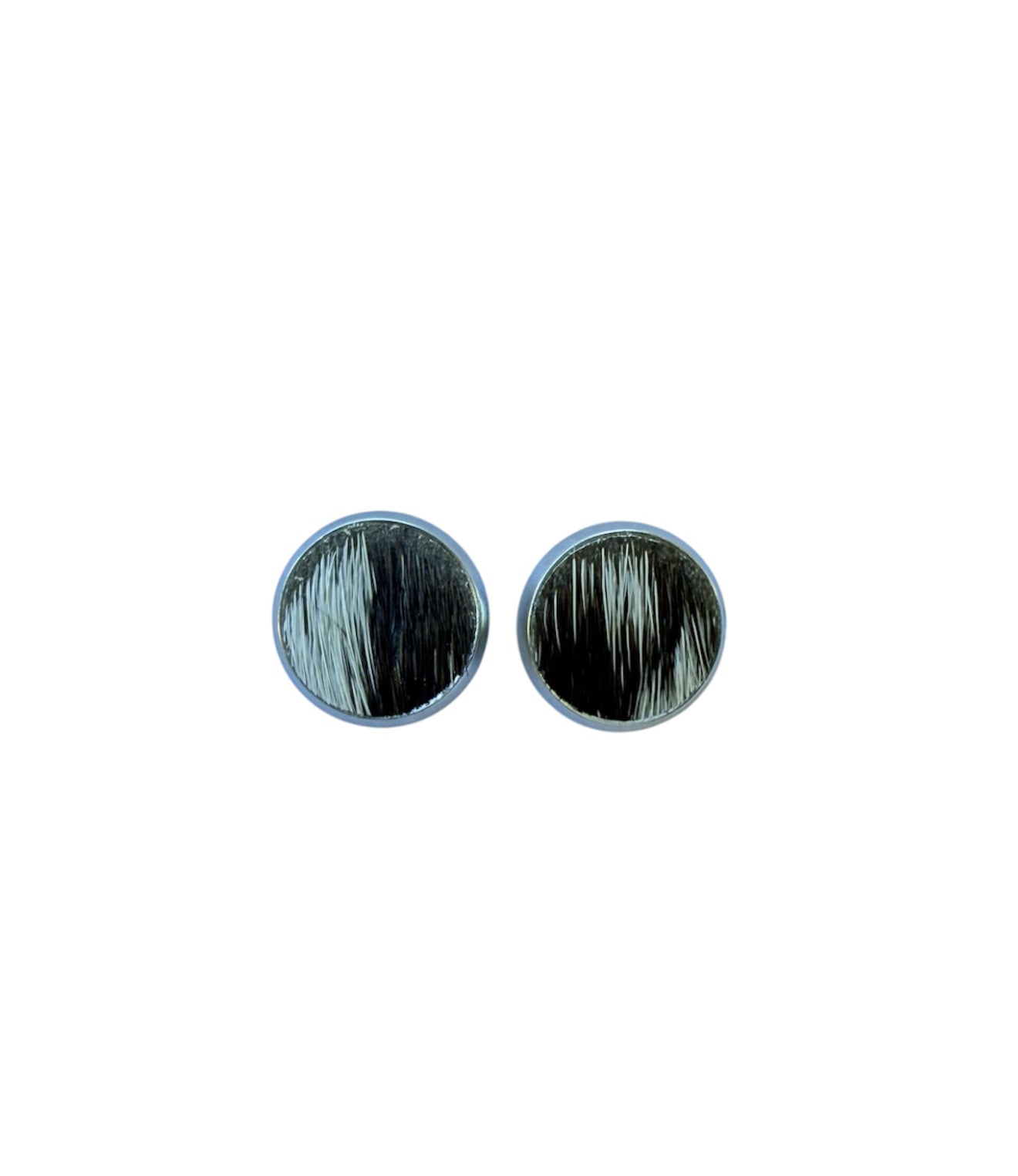 J6976 - 10mm Round Hide Stud Earrings - Rawhide Western Wear 