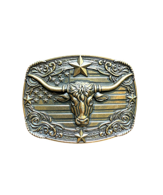 A8886 - Antique Bronze Colour Western Belt Buckle