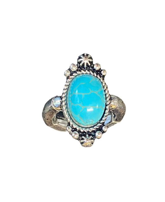 J6729 - Western Design Stone Stretch Ring