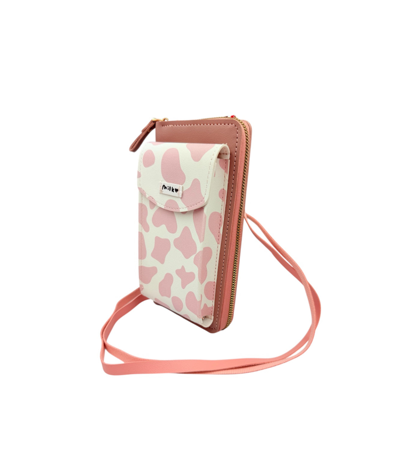 A8925 - Cow Print Crossbody Phone Purse