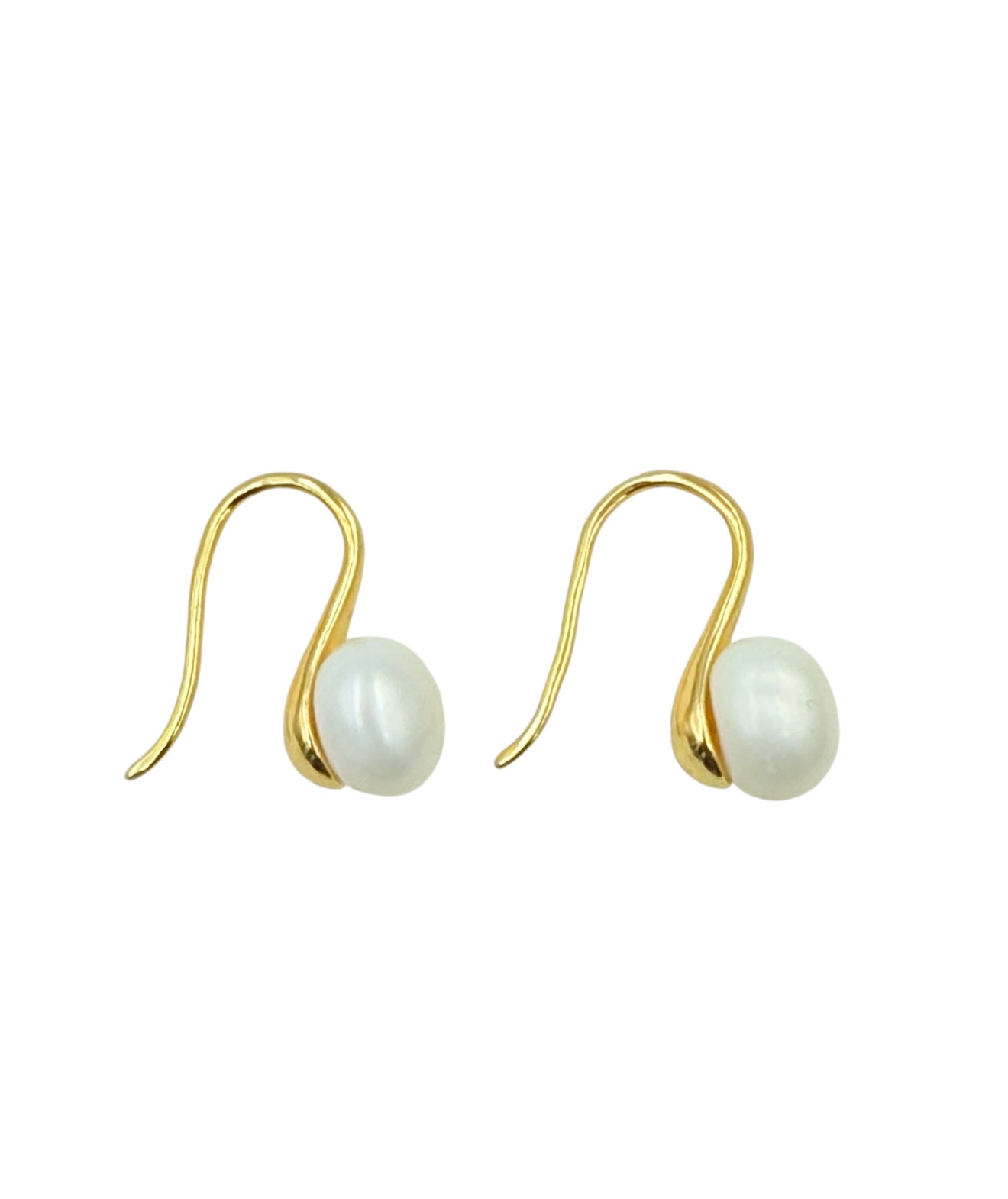 J7117 - Real Pearl White Baroque Dangle Earrings - Rawhide Western Wear 
