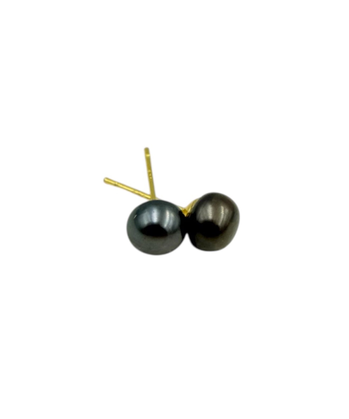 J7106A - Real Pearl Button Stud Earring - Rawhide Western Wear 