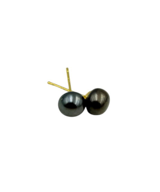 J7106A - Real Pearl Button Stud Earring - Rawhide Western Wear 