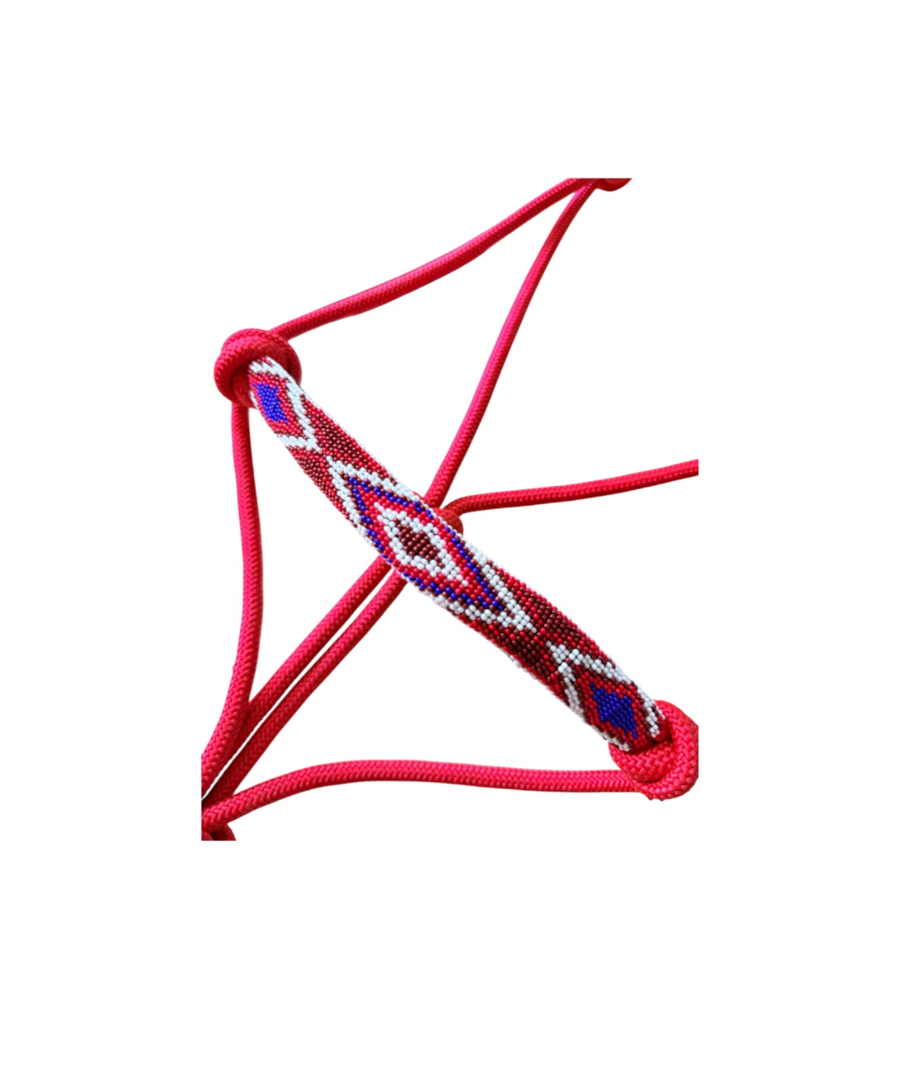 T5572R - Beaded Rope Halter with Detachable Lead Rope – Cob to Full
