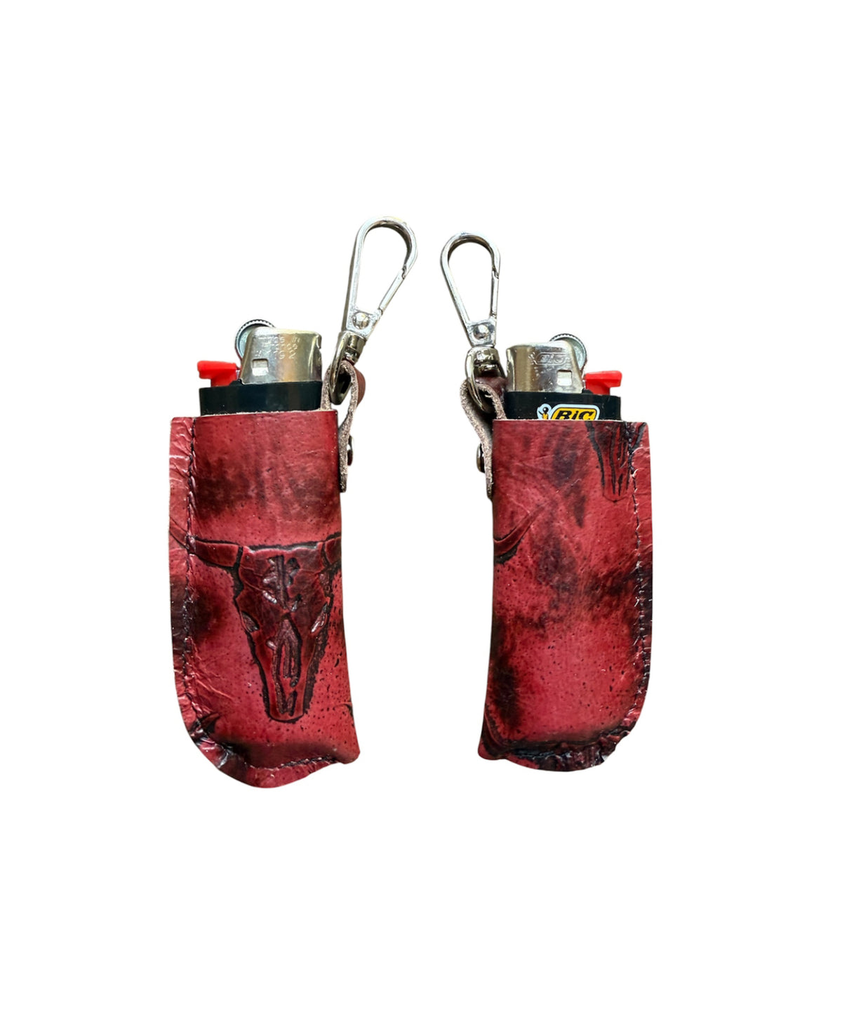 A8892 -  Leather Lighter Holder w Clip - Rawhide Western Wear 