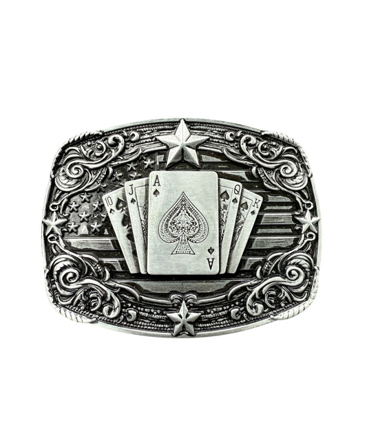A8824 - Playing Cards alloy Belt Buckle - Rawhide Western Wear 