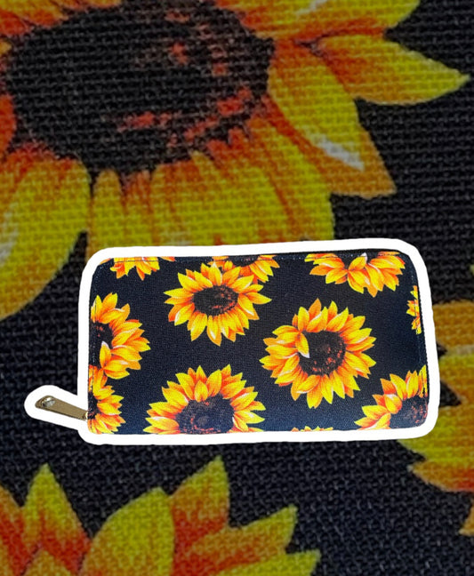 A8486 - Sunflower Printed Wallet