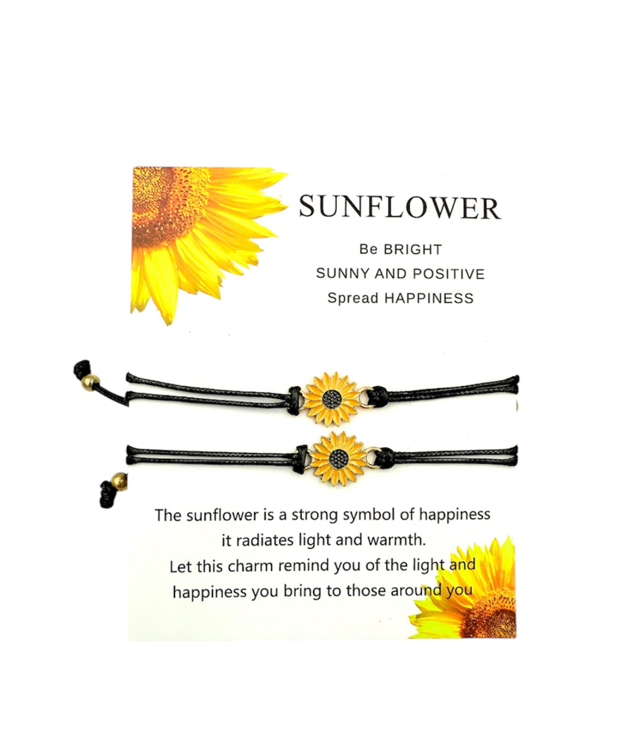 J7029 - Sunflower Wrist Straps 2 Pack