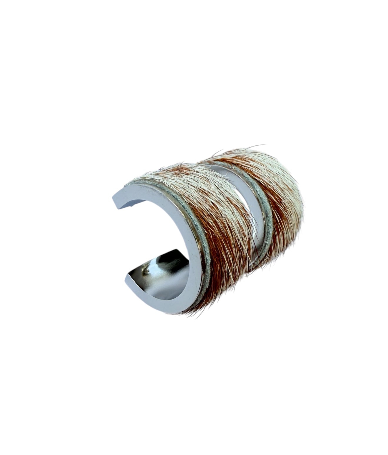 J7048 - C Shape Hide Stud Earrings - Rawhide Western Wear 