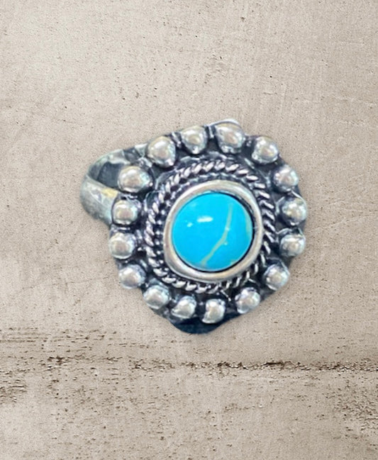 J6720 - Western Style Stone Cuff Ring