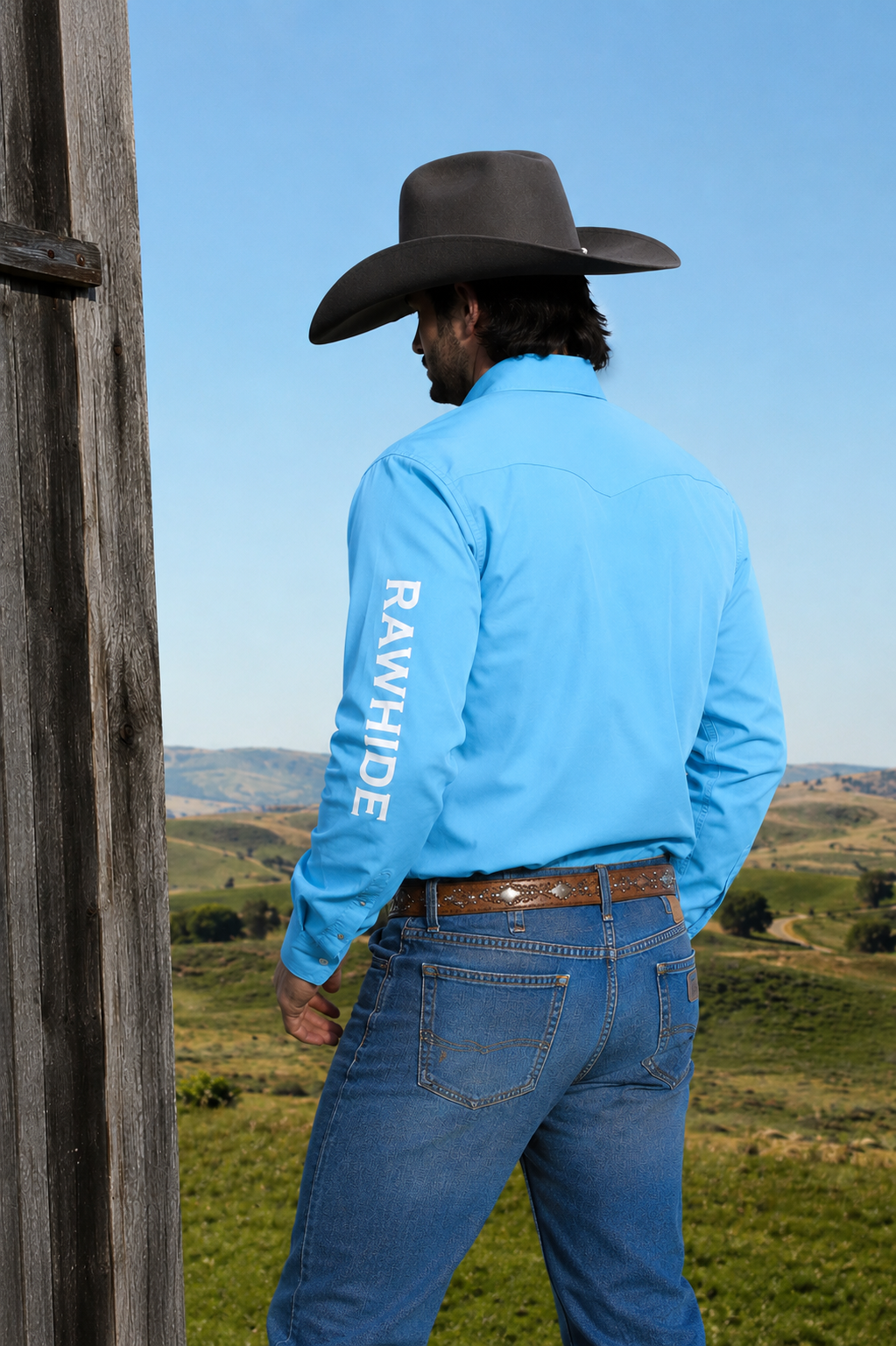 M3033 - Barrett Rawhide Western Mens Arena Shirt
