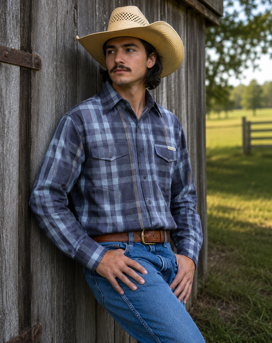 M3044 - Check  Rawhide Western Mens Arena Shirt - Rawhide Western Wear 