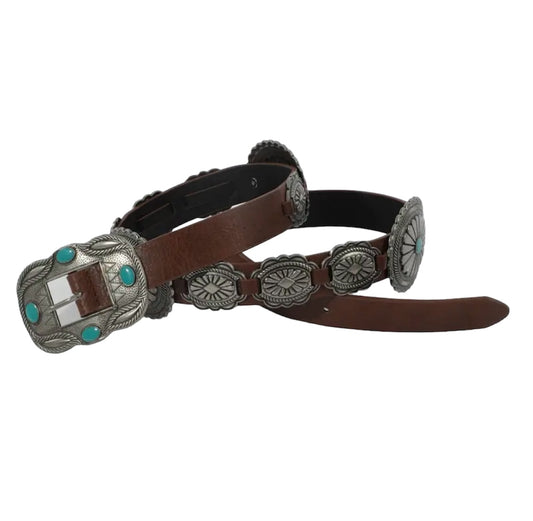 A8762 - Concho Turquoise Western Belt
