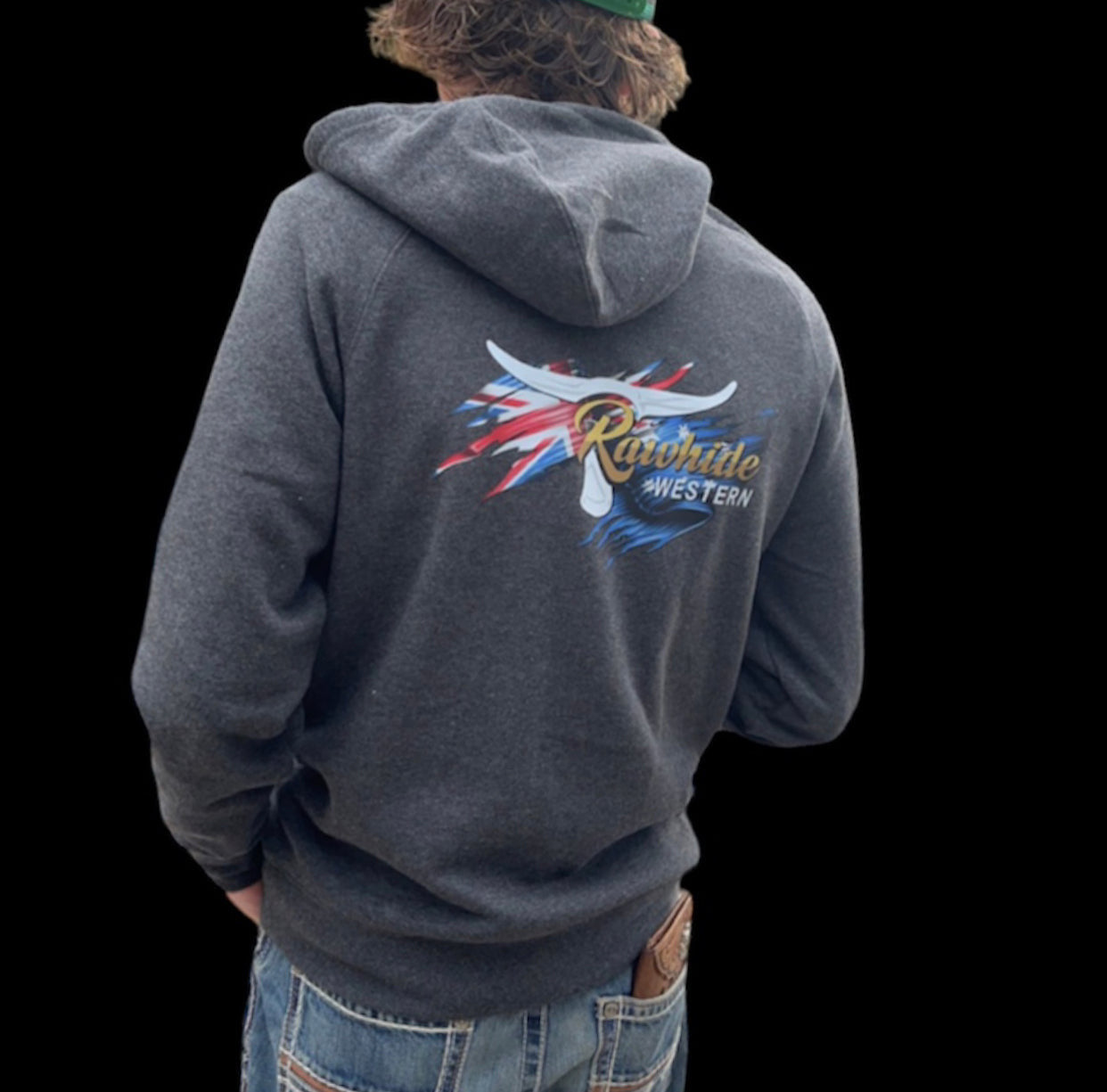 P4124 - Rawhide Asphalt Marle Hoodie - Unisex