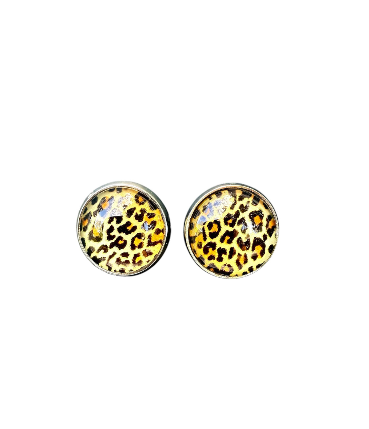 J6988 - Leopard Print Stud Earrings