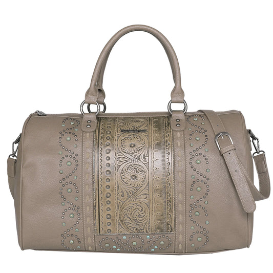 MW10675110KH - Montana West Embossed Collection Weekender Bag Khaki