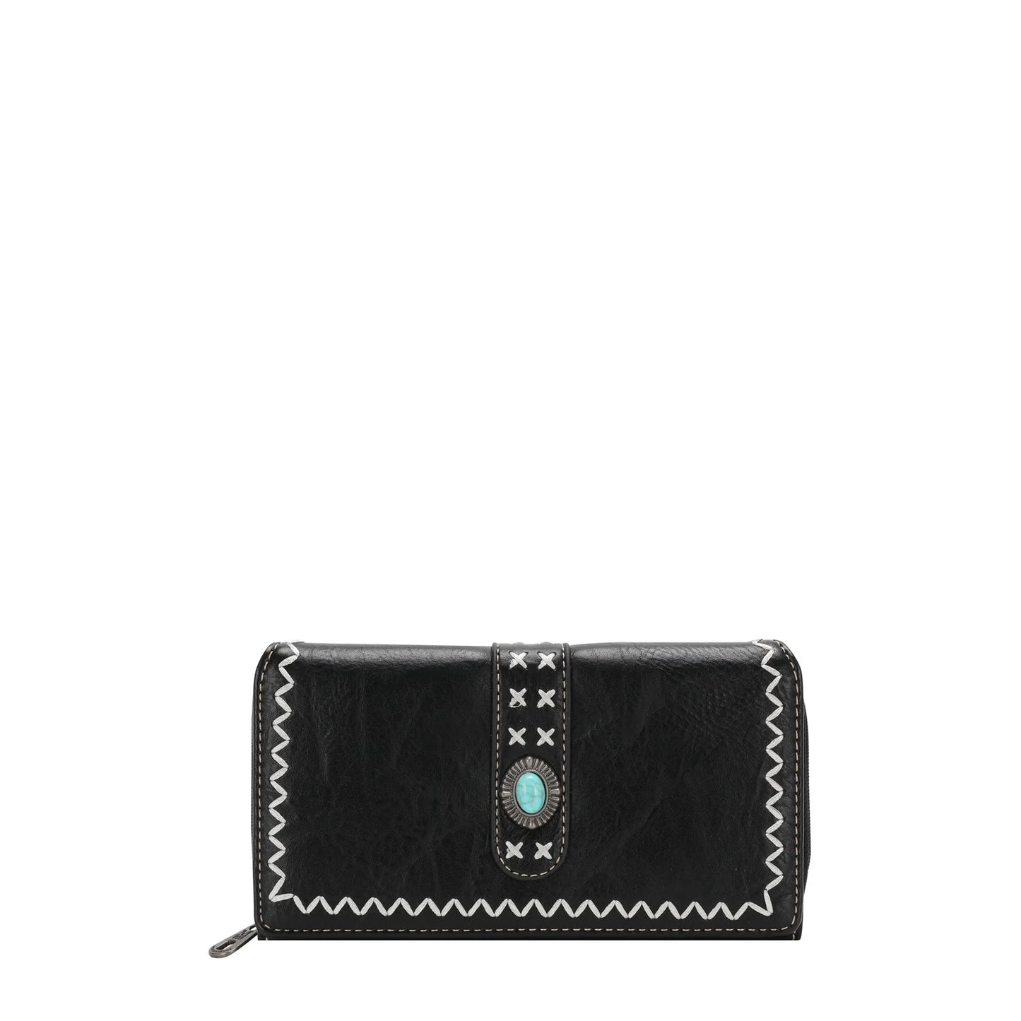 MW1149W010BK - Montana West Concho Collection Wallet Black