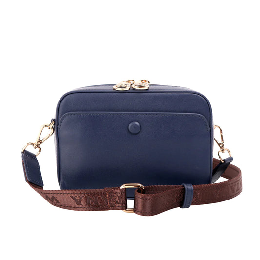 MWL010 Navy - Montana West 100% Genuine Leather Clutch/Crossbody Black