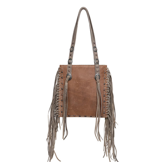 MWLG020 - Montana West Real Leather Fringe Collection Concealed Carry Shoulder Bag