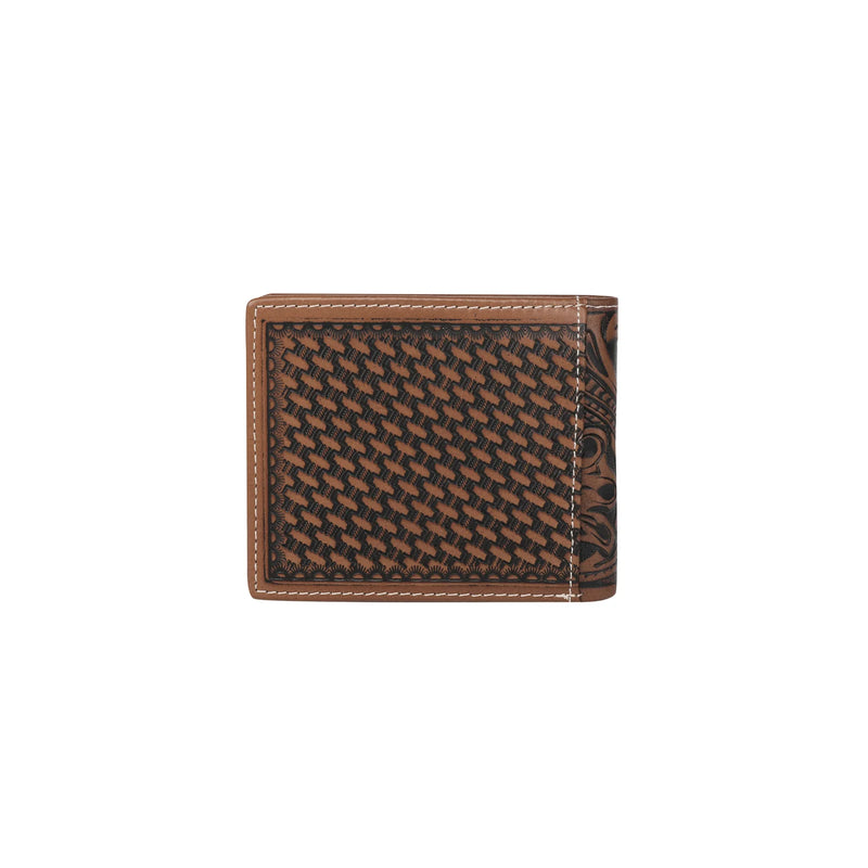 MWSW001 - Genuine Tooled Leather Collection Men's Wallet