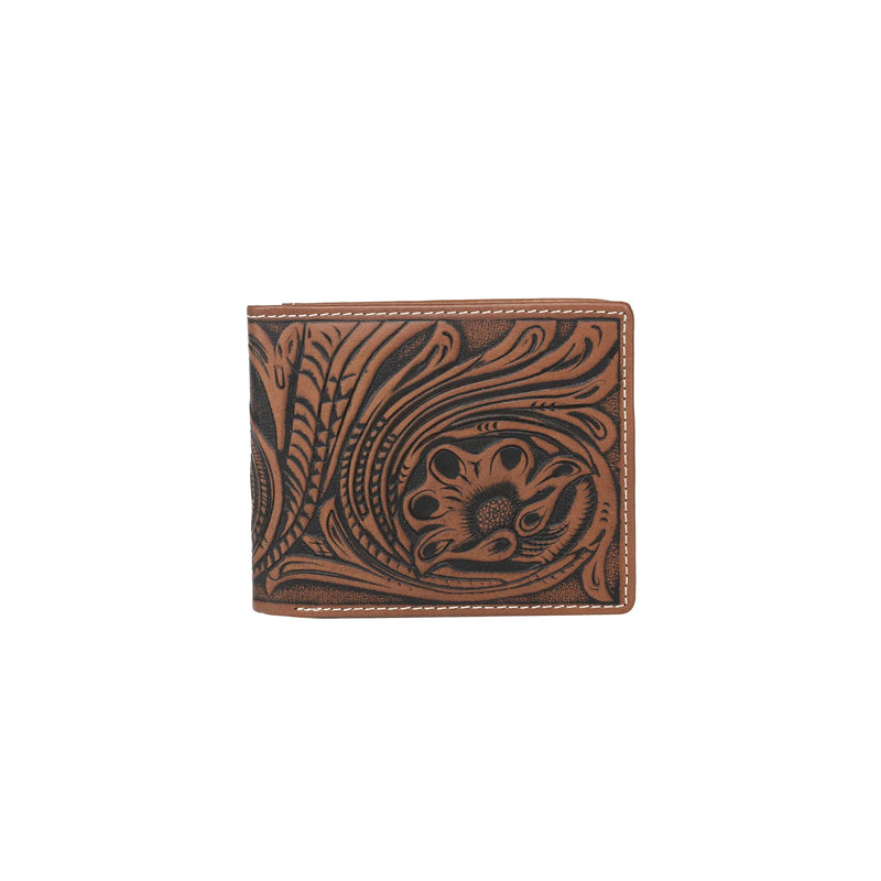 MWSW001 - Genuine Tooled Leather Collection Men's Wallet